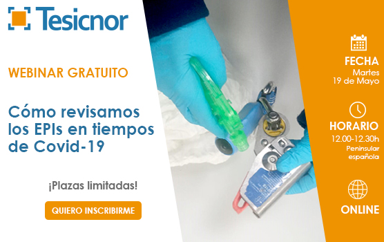 Webinar revisión EPIs en tiempos de Coronavirus