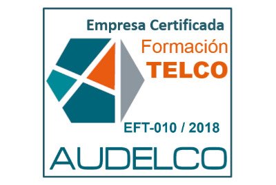 Certificación oficial de Formación TELCO – Audelco Sello de empresa certificada en Formación TELCO por Audelco
