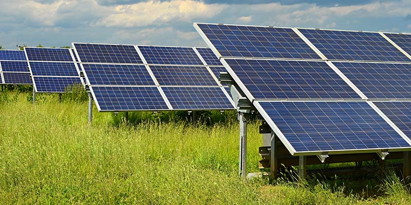 Instalación de paneles solares en planta fotovoltaica utility-scale para formación en seguridad GWO Solar First Aid con Tesicnor.